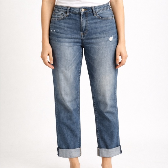 Kut from the Kloth Denim - Kut from the Kloth Distressed Blue Boyfriend Jeans